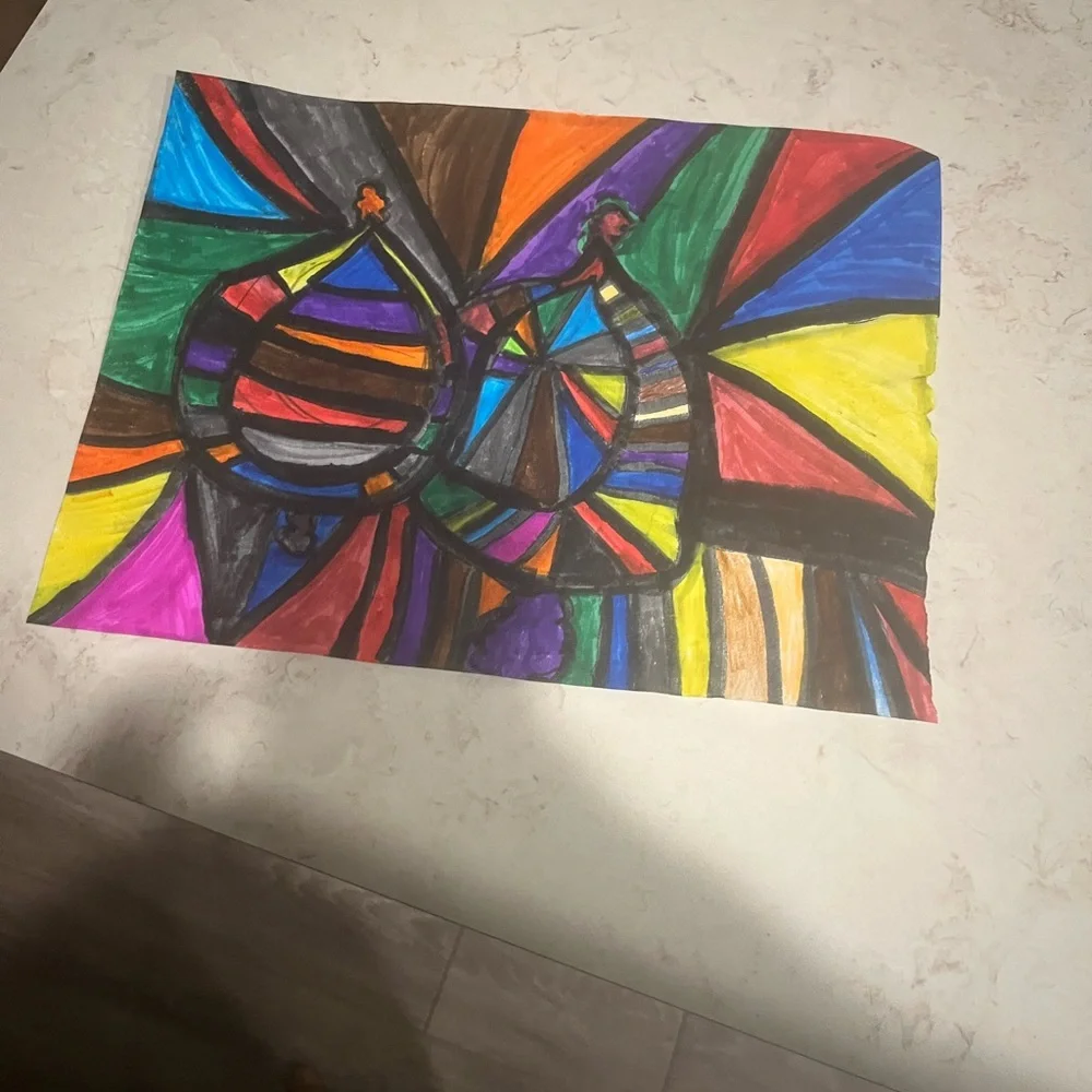 Colorful Abstract Art Drawing - Picture 1 of 1